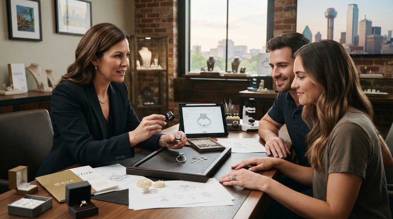 Designing a Custom Engagement Ring in Dallas That Feels Entirely Yours